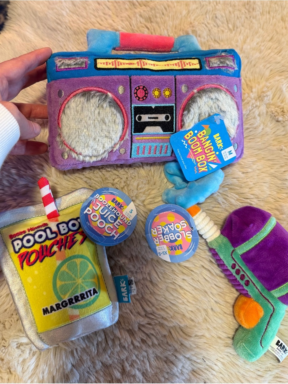 BARK Bangin' Boombox Plush & Pool Party 3 piece set